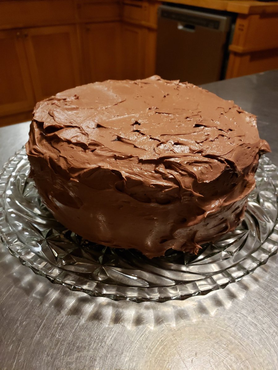 JenLief's tweet image. The 13 year old is hosting his buddies for DnD tomorrow so he baked them a cake.