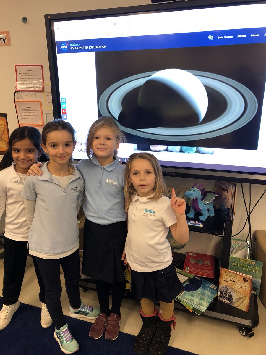 G3GEMSCHI's tweet photo. Fascinating Friday blending our Exploration and Space units with landing engineer Ravi Prakash w/@NASAJPL Science is all about asking questions & brainstorming “just crazy enough to work” solutions. Agreed!#EPTSOYP #ExploreClassroom @ebtsoyp (& thank you Jesse for Saturn pics!) https://t.co/bgIUkye92b