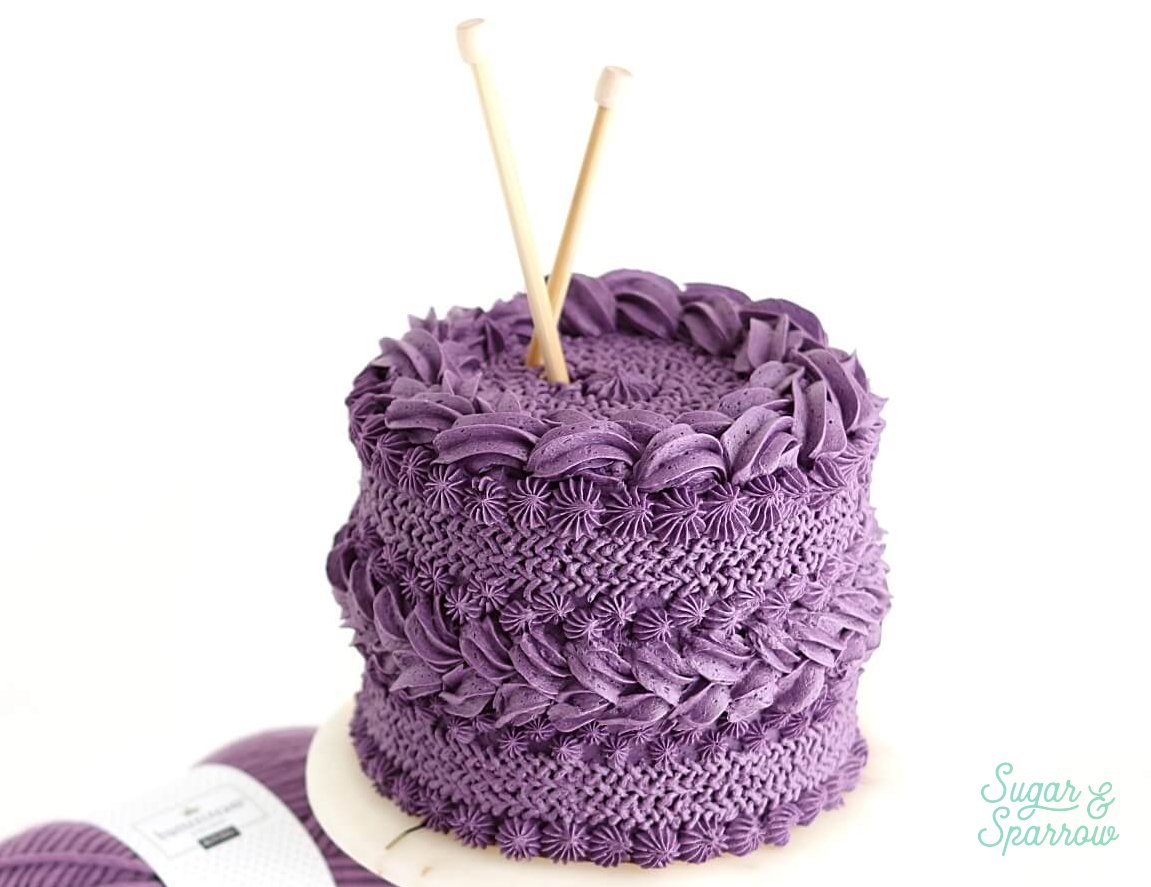 sugarandsparrow's tweet photo. I fell so in love with this cozy wool yarn I found at @joann_stores that I made a knitted buttercream #cake to show my adoration ๐ Now I want to learn how to #knit irl ๐ See the full tutorial + video here: https://t.co/T1XB6DXYZr #JOANNpartner #handmadewithjoann https://t.co/foJqE7dWYe