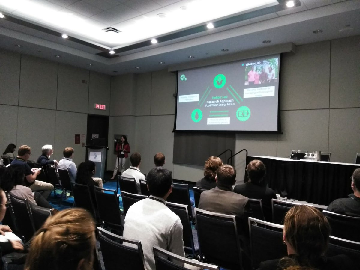 hobbs_lab's tweet photo. Barbara presented at the SETAC conference in Toronto last week!!! She discussed using the SWAT to model pesticide fate and transport in Belize. #SETACtoronto #Hobbslab #HumanitarianEngineering https://t.co/u1sla1aDEU