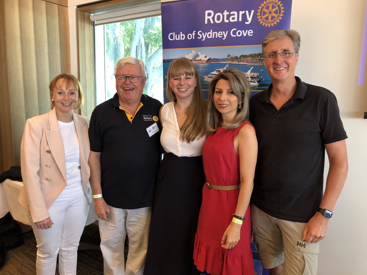 LauraFawcett8's tweet photo. Great fun at the Rotary SOLAS Charity lunch yesterday. Proud to be given the chance to speak about our #miCFAvatar research and say a huge thank you for their support as the recipient of the @Sydney_Kids /@RotarySydCove PhD Scholarship @ShafaWaters https://t.co/0Y8S7aygRg