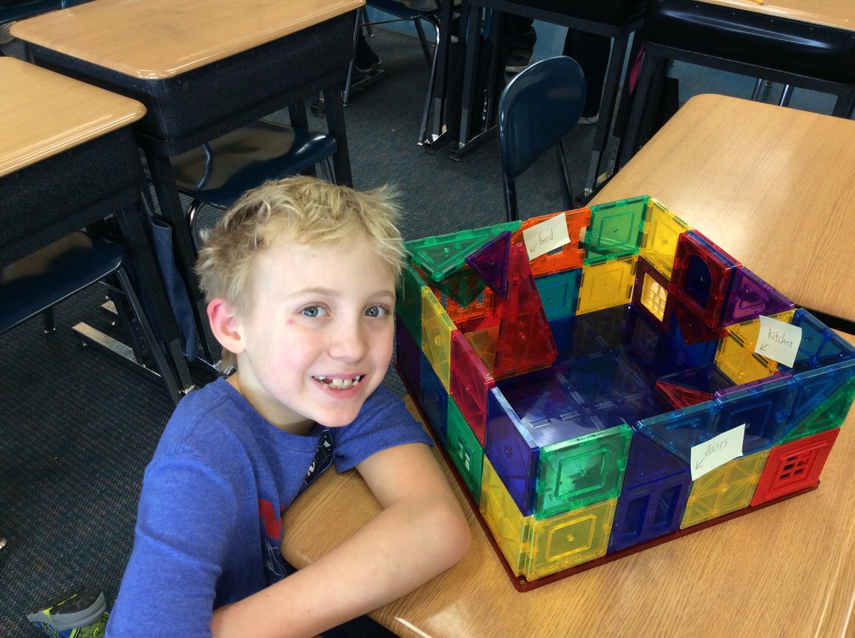 DLarsonSGR4's tweet photo. Having fun with Magnatiles during our Design Thinking Fridays! https://t.co/zUyFWbgHlm