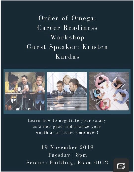 StateOmega's tweet image. OoO is hosting our very first Career Readiness workshop next week November 19 at 8 p.m.! Come see what it’s all about! #OoO 🖤✨