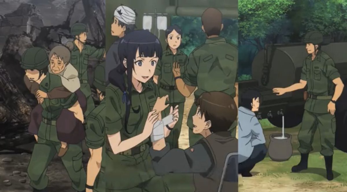 湊月 ミツキ 異世界 自衛隊 Gate ってアニメ好きな人いる ヒロインが日本に来るって言う神設定 魔法やドラゴンのファンタジーに対し 自衛隊という現代の武器で対抗する痛快な戦闘シーン 魅力的すぎる三人のヒロイン 個人的に異世界作品で一二位を争う 湊月 ミツキ 異世界 自衛隊 Gate ってアニメ好きな人いる ヒロインが日本に来るって言う神設定 魔法やドラゴンのファンタジーに対し 自衛隊という現代の武器で対抗する痛快な戦闘シーン 魅力的すぎる三人のヒロイン 個人的に異世界作品で一二位を争う