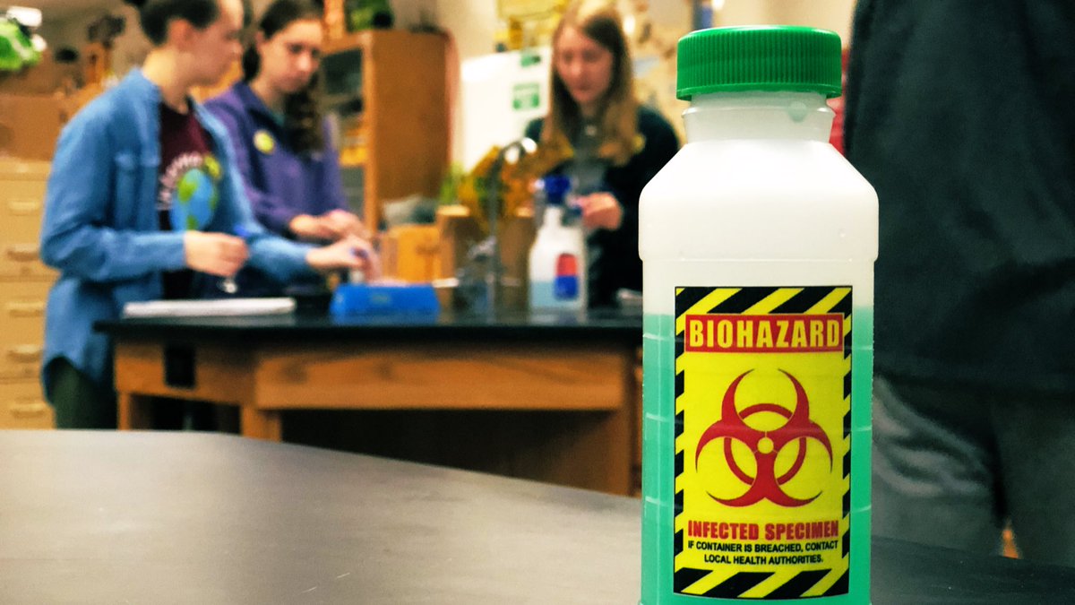 pulaskiAPchem's tweet photo. AP Chemistry classes fighting off a zombie horde and being humanity’s last hope or as we’d like to say... a typical day in Pulaski!! #RaiderStrong https://t.co/3TqpZufh7r