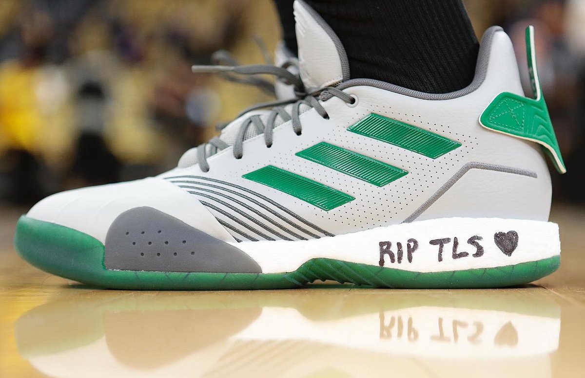 Jaylen Brown's adidas T-Mac Millennium PE! #NBAKicks #Celtics