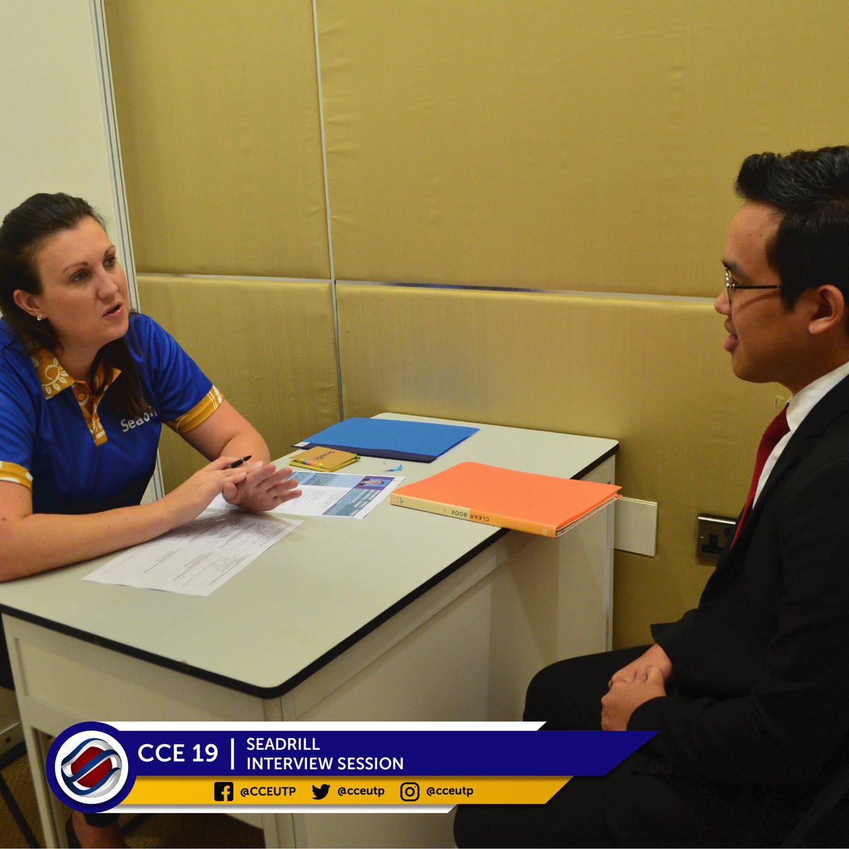 cceutp's tweet photo. ✨[SEADRILL INTERVIEW SESSION LIVE UPDATE]✨

Seadrill interview session is happening now at Seminar Room 4, Undercroft, UTP.

#CCE19 #CCEisHere #UnlockingTruePotential https://t.co/YrOAQsXGwF