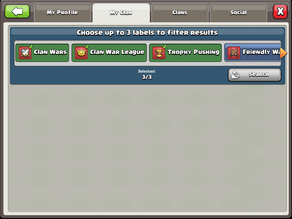 Kat43142949's tweet image. @ClashofClans having issues with the new search recruitment feature. Asked for help multiple times and now being refused any assistance. It works on some accounts not others and I have followed all advice given. #ClashOfClans #recruitmentsystem