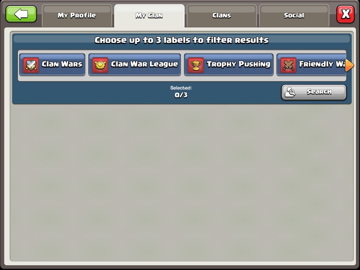 Kat43142949's tweet image. @ClashofClans having issues with the new search recruitment feature. Asked for help multiple times and now being refused any assistance. It works on some accounts not others and I have followed all advice given. #ClashOfClans #recruitmentsystem