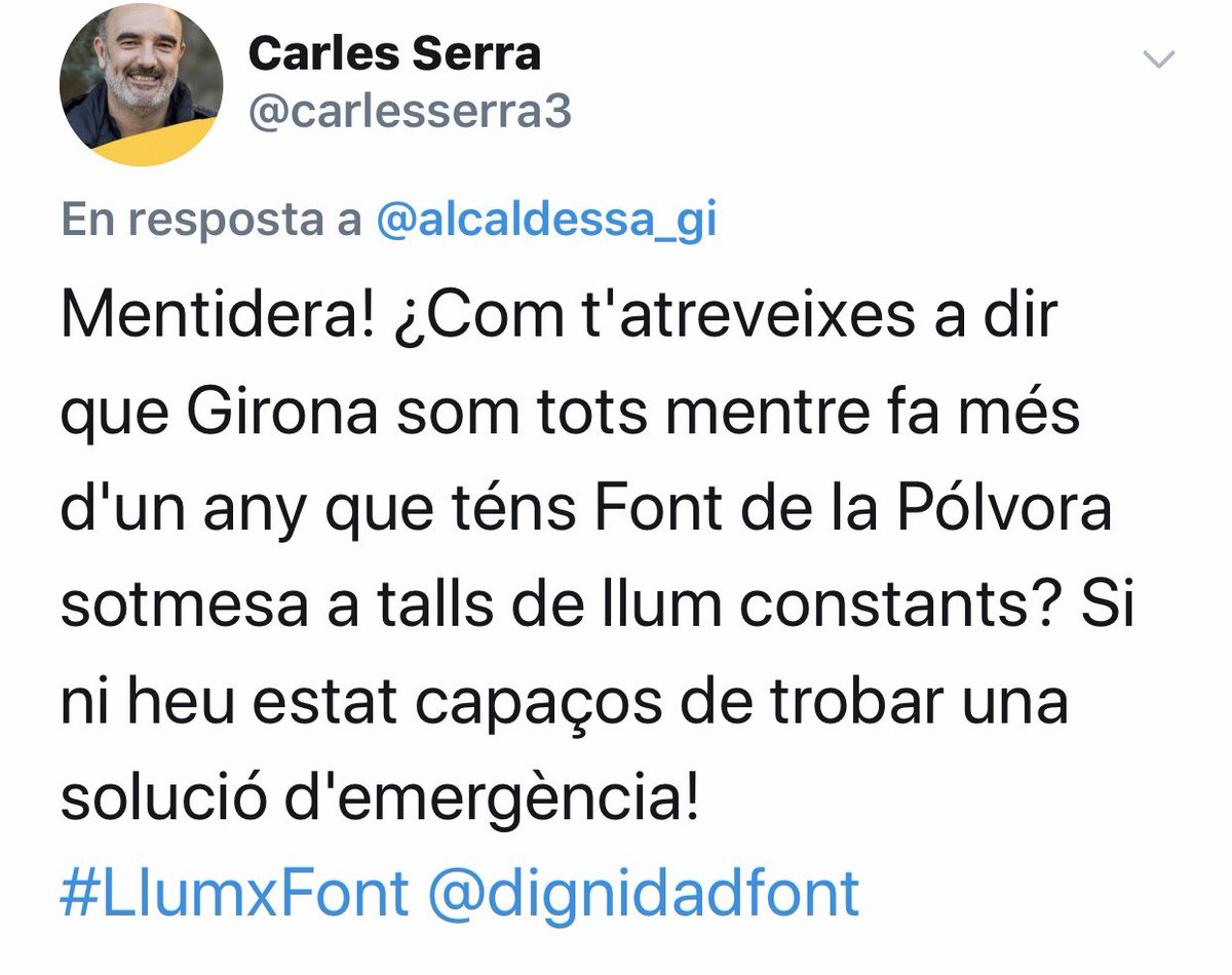 LoLites's tweet photo. On para la solidaritat dels que tallem autopistes,pero girem l’esquena a @dignidafont. Xq aquesta #submisio dels #mitjansdecomunicació al poder.L’injusticia s’ha d’explicar arreu.On ets @alcaldessa_gi @martamadrenas incapaç d’arreglar aquest problema ? @martiteres ? @girona_cat https://t.co/5HXYFp1fZt
