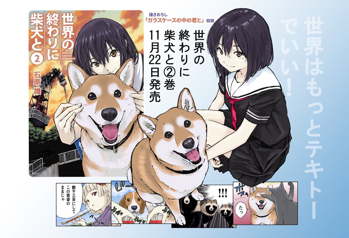 単行本「世界の終わりに柴犬と」2巻が
11月22日に発売となります。
amazon
https://t.co/6OKoKb37yv
カドカワ
 