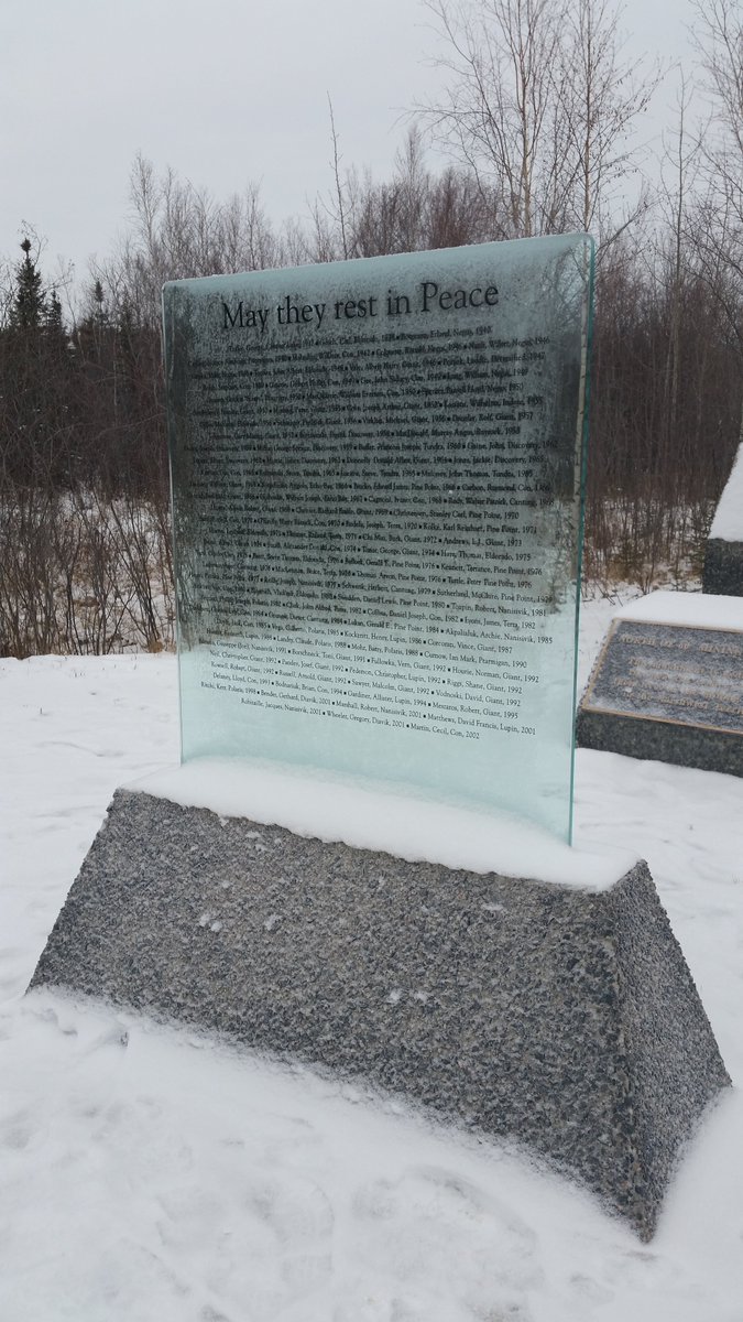 UteSchmid's tweet photo. The miners' memorial at Prince of Wales Northern Heritage Centre left me feeling sombre, respecting the isolation and sacrifice of those who gave their lives so that we might have telecommunications: #SnowflakeLady #MiningStories #Yellowknife https://t.co/uBwG2ptv77