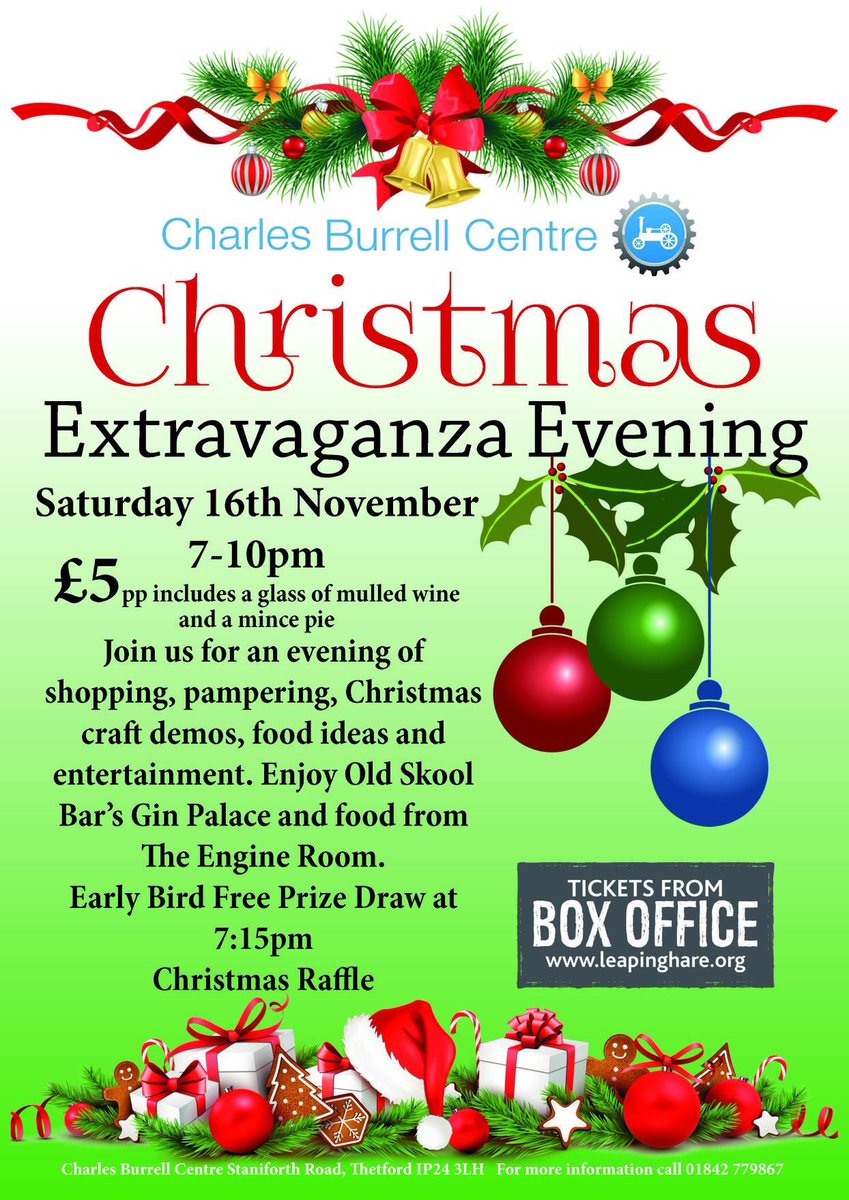 We’ve got over 40 stalls tonight at our Christmas Extravaganza! A whole range of gifts will be available to purchase so come along &amp; support local small businesses &amp; traders. Mulled wine and a mince pie awaits you! If you arrive early you’ll be entered into the early prize draw!
