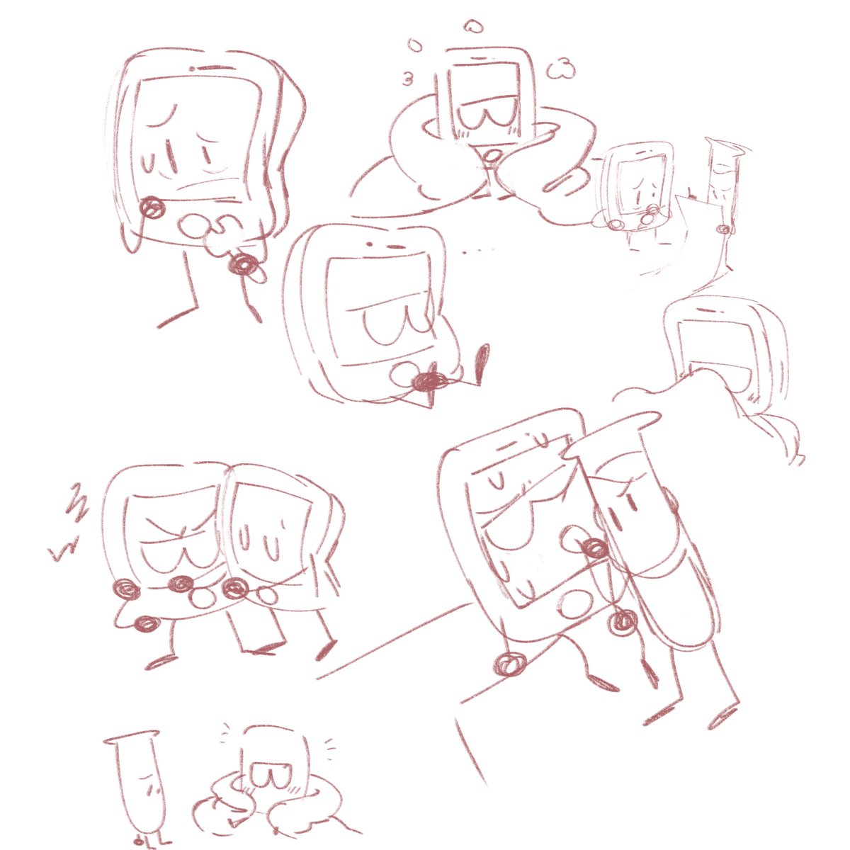 #inanimateinsanity au in which test tube and mephone 4 work together to rev...