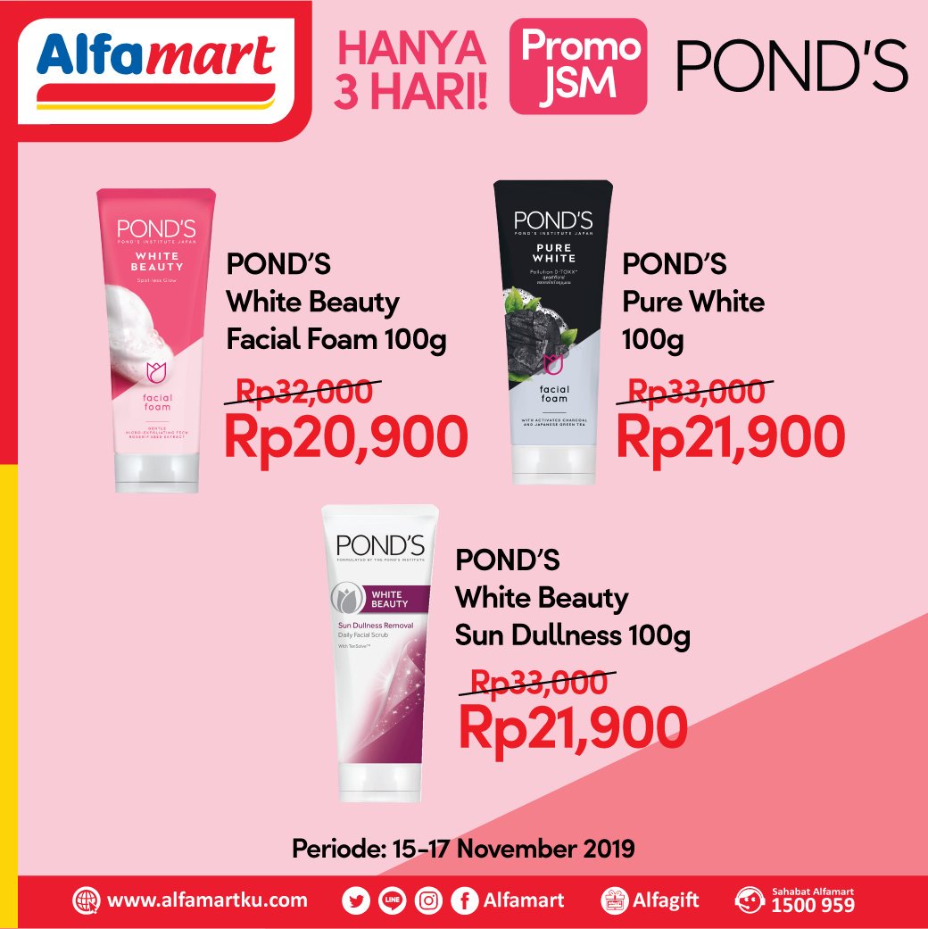 harga ponds facial wash