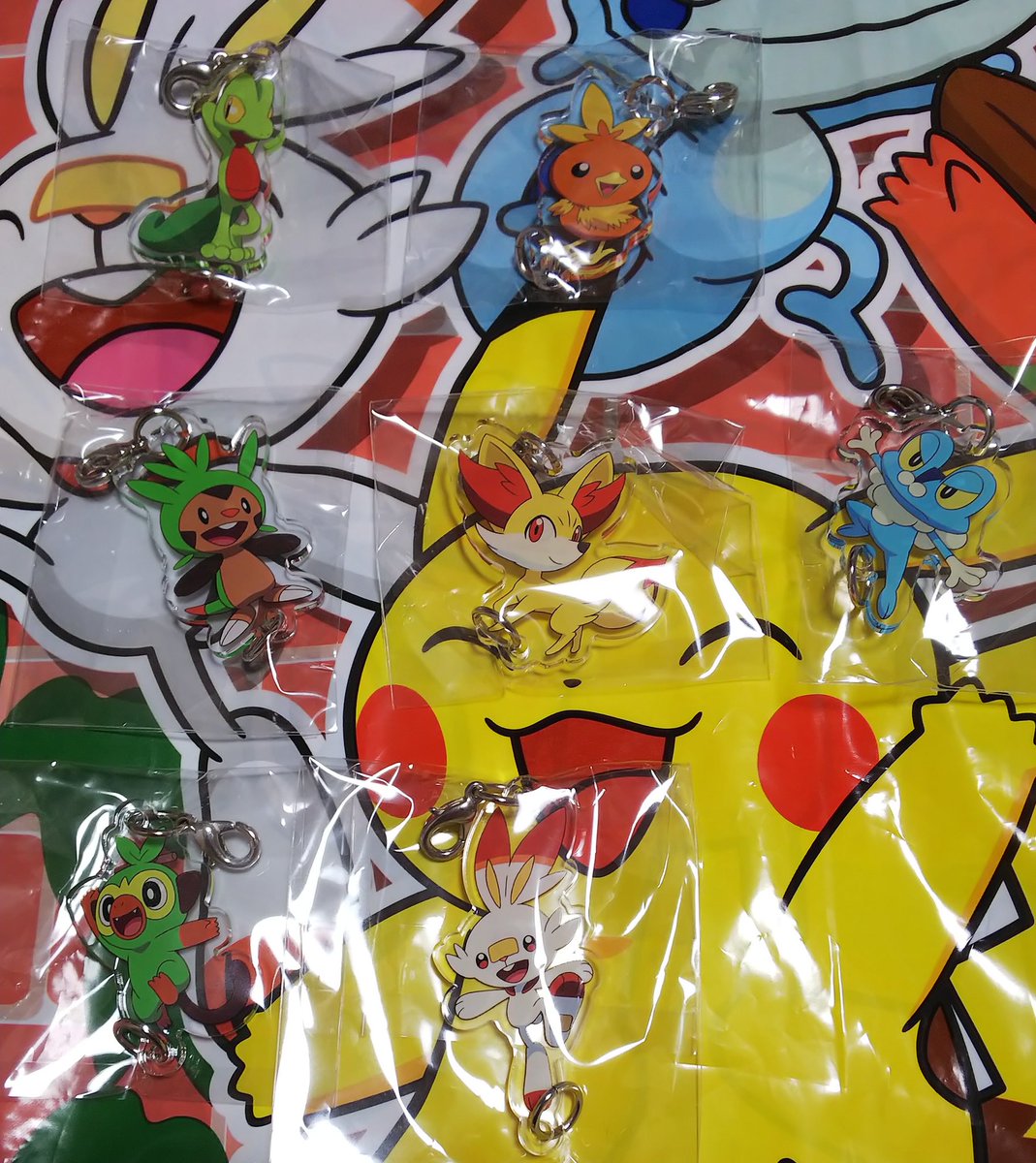 ゆい ポケモン ヴィレッジヴァンガード アクリルスタンド 缶バッジ 交換 提供 サルノリ ヒバニー ゼニガメ チコリータ ワニノコ ヒノアラシ キモリ アチャモ ナエトル ヒコザル ツタージャ ポカブ ミジュマル ハリマロン フォッコ ケロマツ