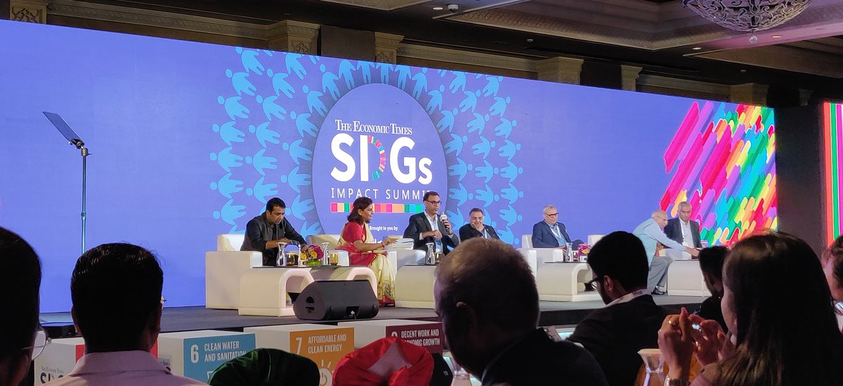 Panel discussion on a  business case for SDGs - ET SDG impact summit #ETSDGs #ElevateTogether