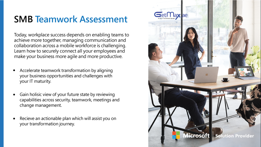 GetMax_ae's tweet photo. SMB Teamwork Assessment: Securely connect all your employees and make your business more agile &amp;more productive with #Microsoft365: https://t.co/jGxKxanFqY
.
#Productivity #Collaboration #MicrosoftTeams #SharePoint #OneDrive #Office365 #Yammer #Outlook #Azure #EMS #MSIgnite #AI https://t.co/nNIjioinDS