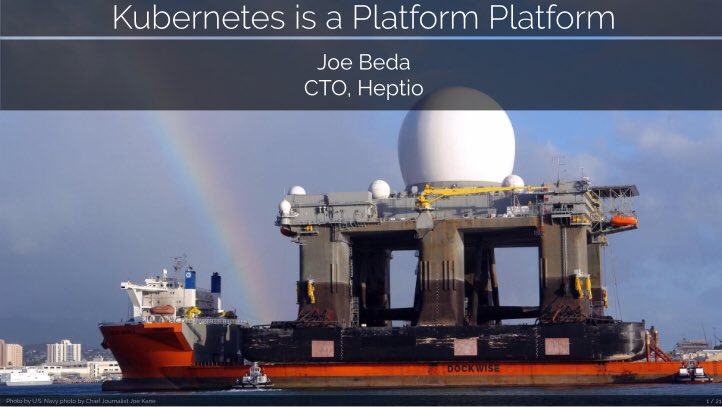 KuboCloud's tweet photo. It’s always good once in a while to go back to the roots of #Kubernetes and who’s better to walk you through what #k8s really is than @jbeda. Check out his regular presentation below ;) https://t.co/yqUagvjwsQ