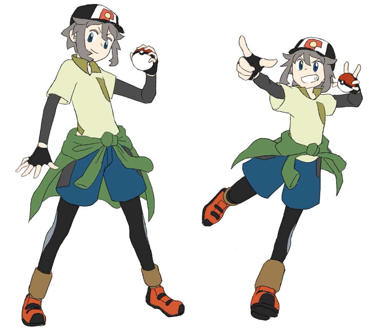 nashityan's tweet photo. こっちは多分描いたのに出してなかったトレーナーのミキネくん https://t.co/mLPfEyZ8zK