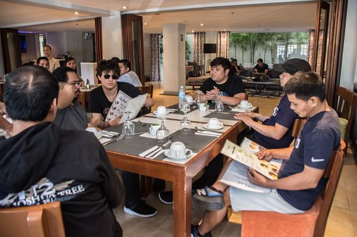 JKs_TeamPanda's tweet photo. The Juan Karlos Band and TJ Monterde finally arrived at Almont City Hotel!

Watch them perform live tonight at Caraga State University for the Kasadya Sa Kapaskuhan Concert for a cause.

#wheninButuan
#AlmontHotelsAtoIni
#AlmontCityHotel https://t.co/PAfiEGlzr2