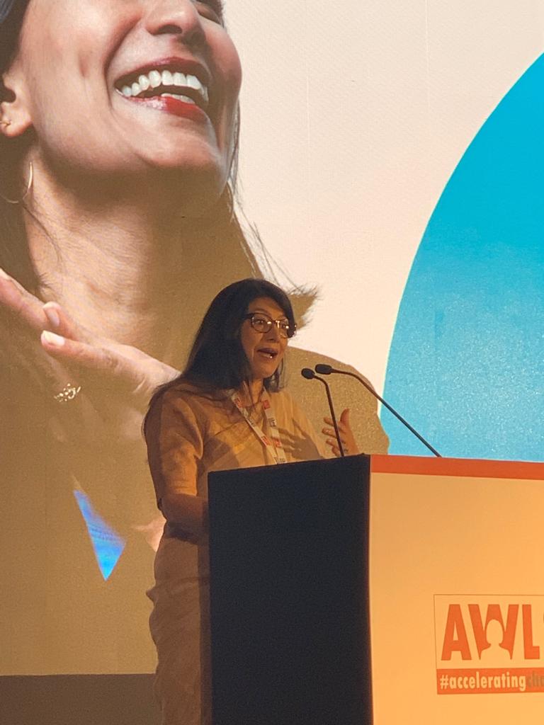 CapgeminiIndia's tweet photo. Aruna Padmanabhan, Executive Vice President Human Resources, Capgemini India, presented a Case Study on the 'Best Practices in Women Talent Management' at the Asian Women Leadership Summit India 2019. Here are pictures from her session. @awls_quest #AcceleratingChange https://t.co/rIrk9p1w7N