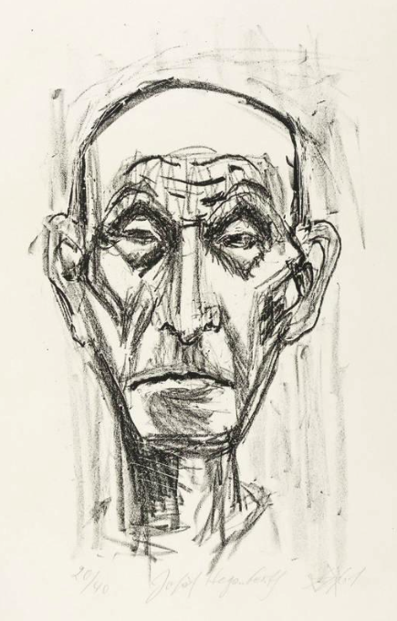 Josef Hegenbarth (1884-1962) &amp; Hegenbarth portrait by Otto Dix, 1961 