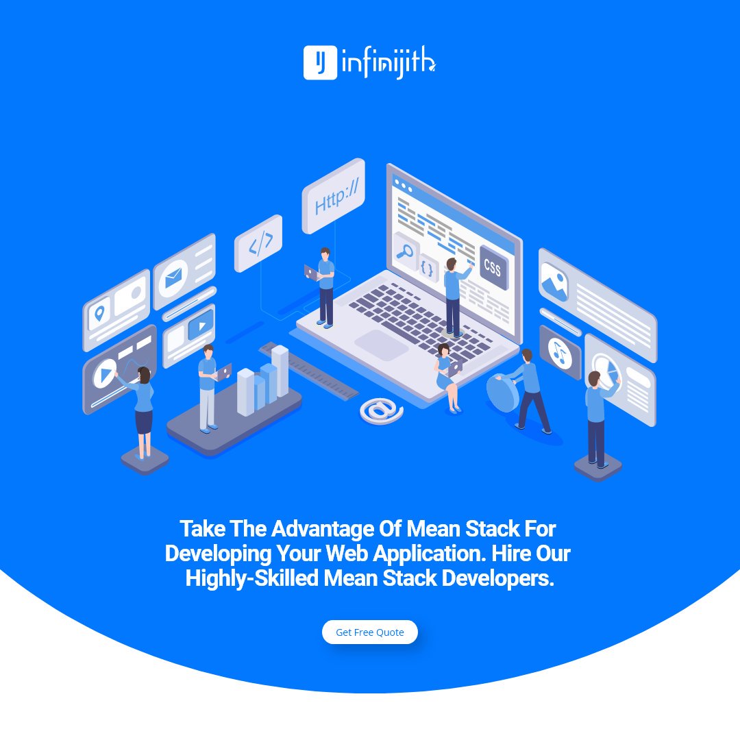 Infinijithtech's tweet image. Think to Build Excellent and feature-rich #WebApplication.
Take the advantage of mean stack for developing your web application. Hire our highly-skilled #MeanstackDevelopers
bit.ly/32Llrta
#Infinijith #Meanstack #MeanstackDevelopment