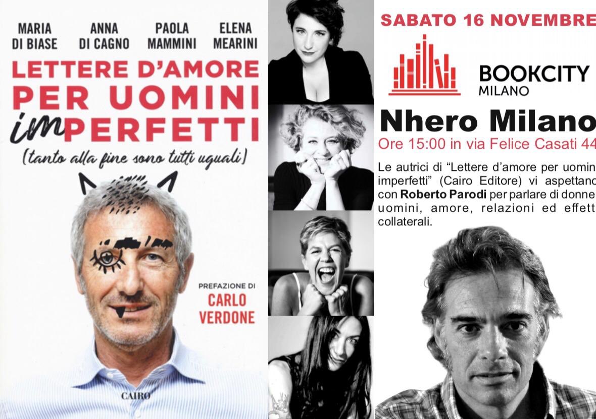 IsaGrassano's tweet photo. centinaia di appuntamenti a @BOOKCITYMILANO ma oggi pomeriggio questo è da non perdere
lettere d’amore per uomini imperfetti (cairo)
da Nhero Milano ore 15
con @Annadica #robertoparodi
#BCM19 #libri #book #milano https://t.co/Um8FMNuggd