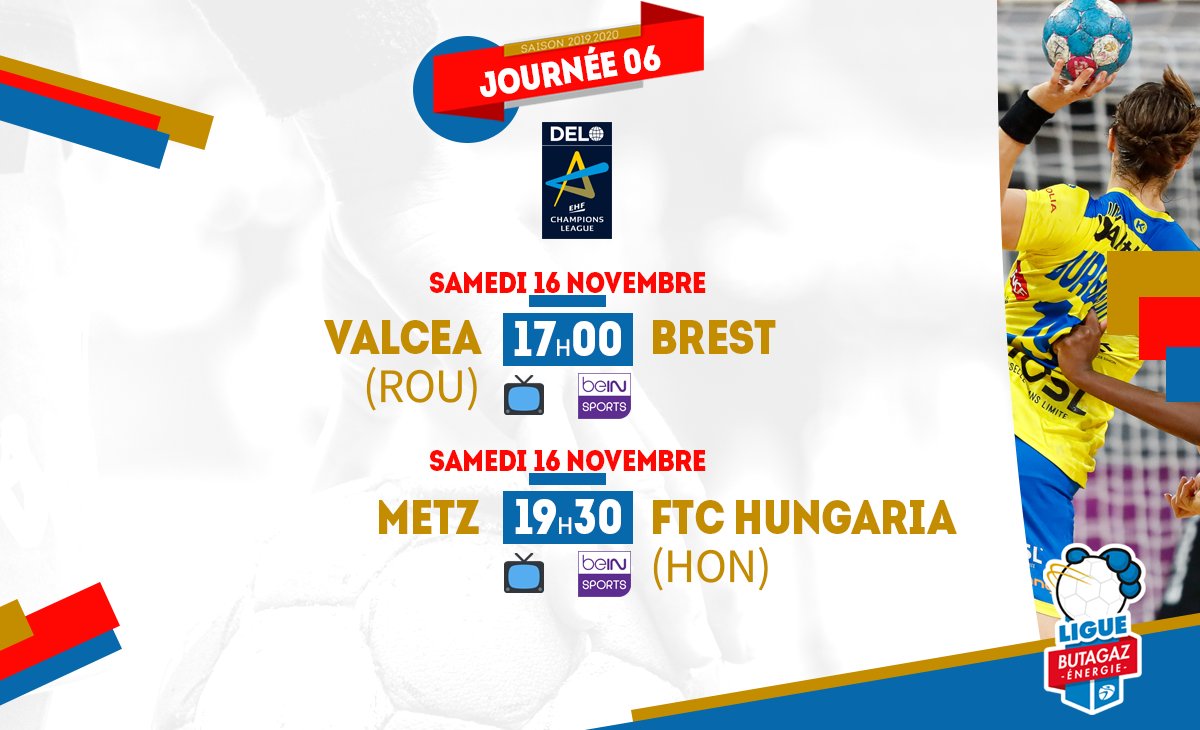 👋 Belle soirée sur <a href="/beinsports_FR/">beIN SPORTS</a> avec l'<a href="/ehfcl/">EHF Champions League</a> 🤩

💪 Le <a href="/BBH_Officiel/">BBH officiel</a> et le <a href="/MetzHandball/">Metz Handball</a> vont tenter de faire le plein pour le main round ! 

💬 bit.ly/2OfvH7C

#deloehfcl