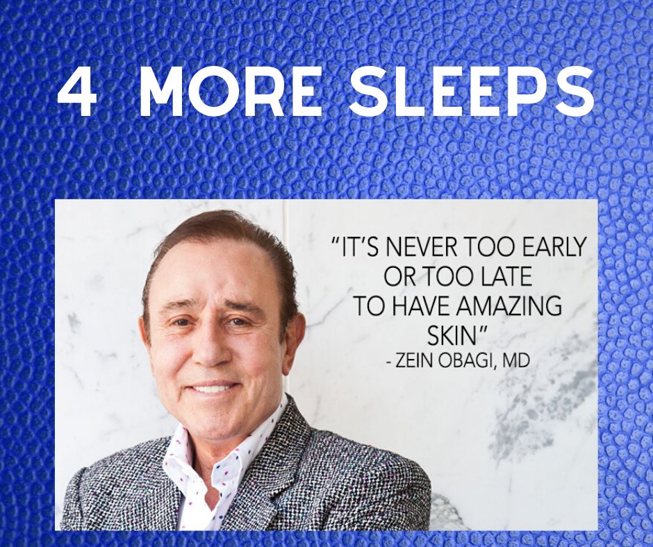 4 More Sleeps...........
<a href="/zoskinhealth/">ZO® Skin Health</a>uk @drzeinobagi @zoskinhealth #skincarethatworks #antiageing #pigmentation #acne #rosacea #sundamage #oilyskin #skincare