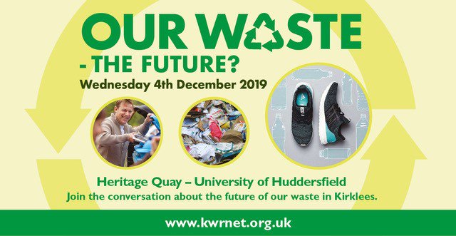 UoHBusinessSch's tweet image. The future of waste in #Kirkless at @HuddersfieldUni. 
Join the conversation!
@EnvKirklees @FareShareYorks @CommunityShops @CooperativesUK @GrabYourSpoon @feedbackorg @cjweetman #circulareconomy 
When? 4th December
Where? Heritage Quay
For info &amp;amp; Booking: hud.ac/f8g