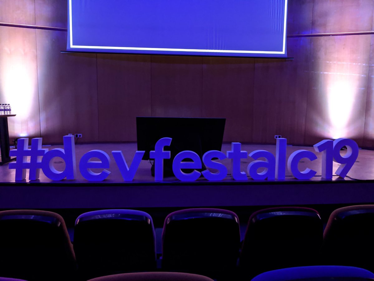 Ya estamos listos #devfestALC19 #DevFest19