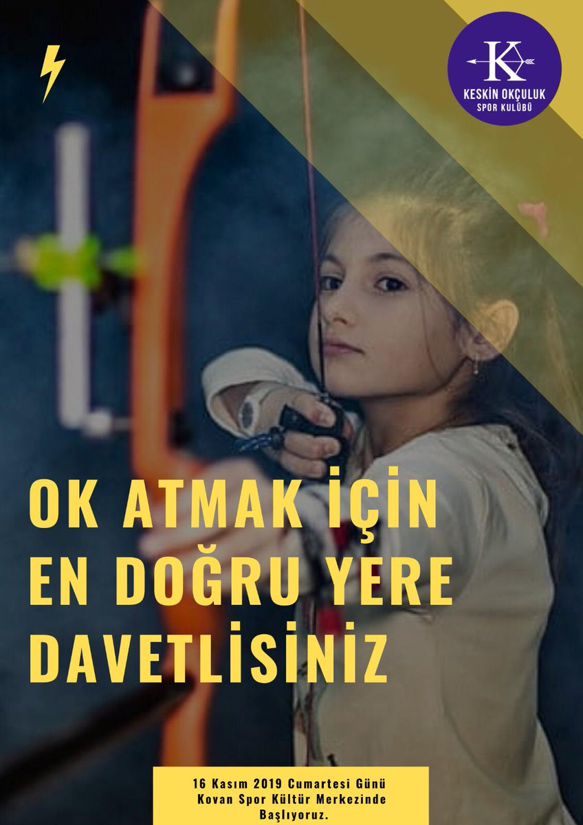 kovanskm's tweet photo. Kovan Spor Kültürü Merkezi'nde bugün "okçuluk" başlıyor.

Haydi, herkes ok atmak için Kovan Spor Kültürü Merkezi'nde buluşuyor 🎯 https://t.co/OWUqMHqK4J
