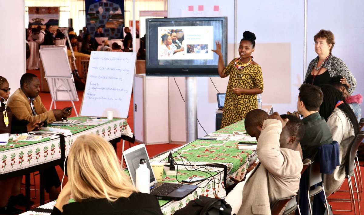 TonyMwebia's tweet photo. Highlight 2. Humbled to have met @RebecaGyumi the award winning activist from #Tanzania & the founder of @MsichanaUwezo. In this side-event it was all about #Map2EndFGM thanks to @jachapman82 of @Crowd2Map. #ICPD25 #NairobiSummit cc @jtfmahon #EndFGM https://t.co/PfghFFK8nW