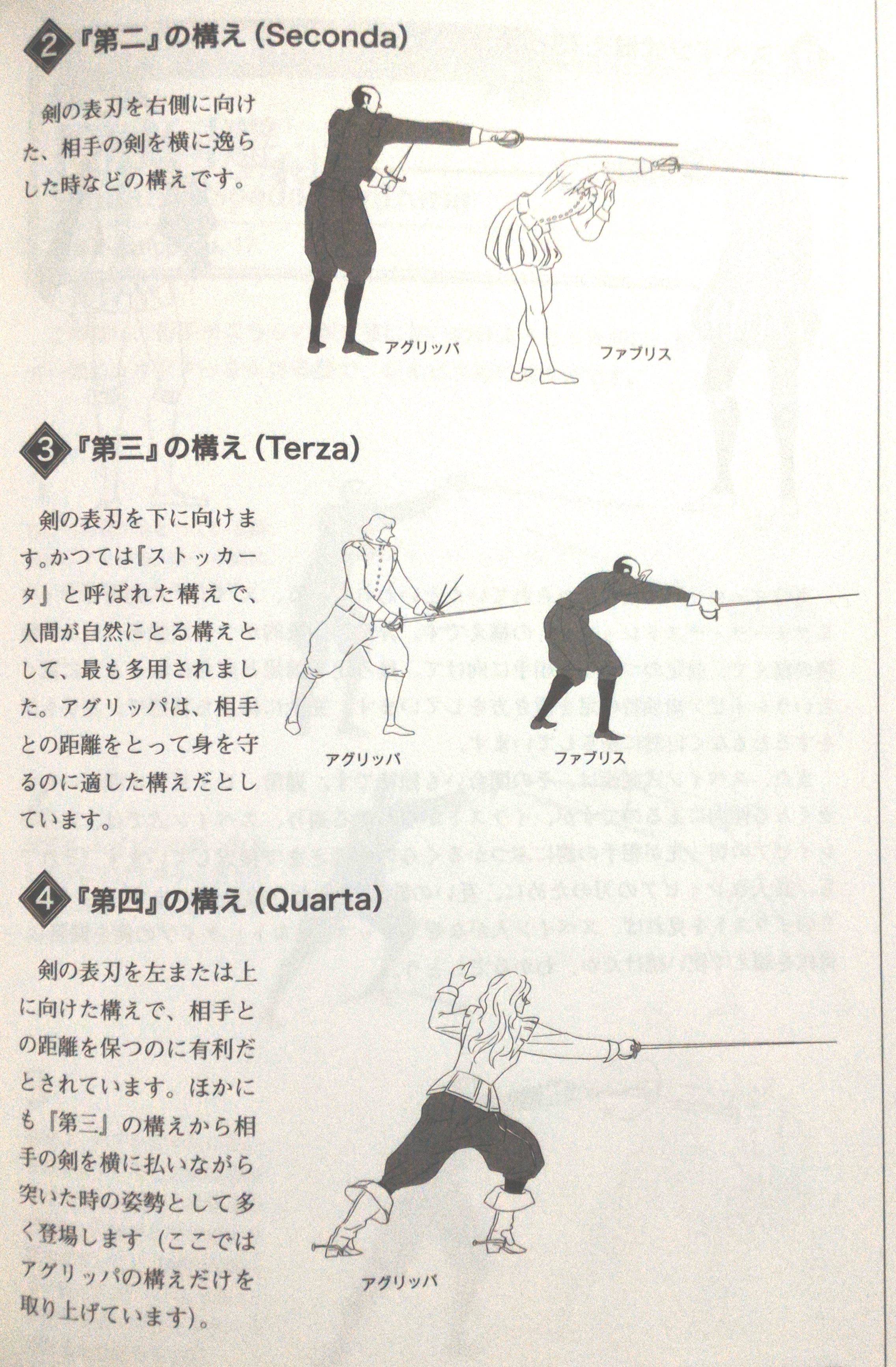 レイピア 構え方