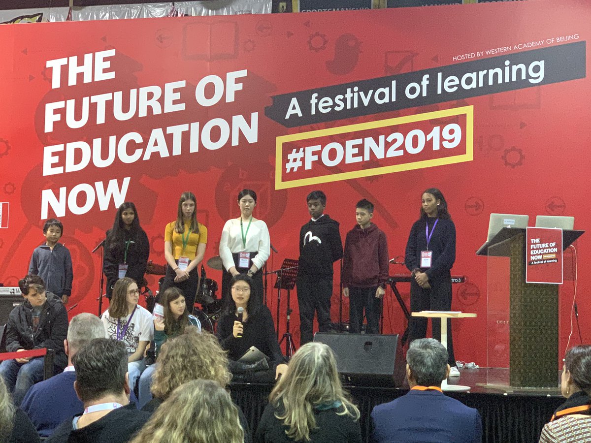 The student strand at #FOEN2019 has been powerful and productive. There is nothing more inspiring and motivating than listening to students share their ideas about how we can improve school. #FLoW21 #WAB_LIVE