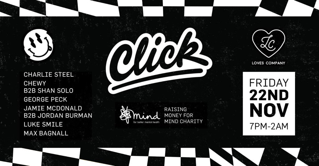 FORTAY (@fortayevents) on Twitter photo Catch <a href="/georgegpeck/">George Peck</a> back behind the decks next Friday at Click, raising money for <a href="/MindCharity/">Mind</a> ππ» Catch <a href="/georgegpeck/">George Peck</a> back behind the decks next Friday at Click, raising money for <a href="/MindCharity/">Mind</a> ππ»