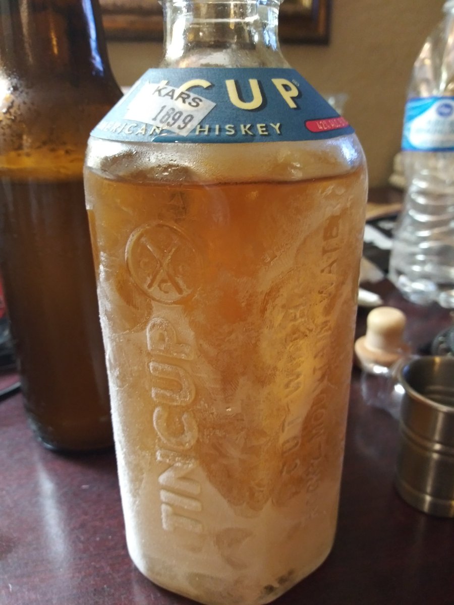 Hey <a href="/TINCUPWhiskey/">TINCUP® Whiskey</a>  i bought a bottle of you whiskey and put it in the freezer. Guess what? It froze. Whiskey doesn't freeze. Explain...