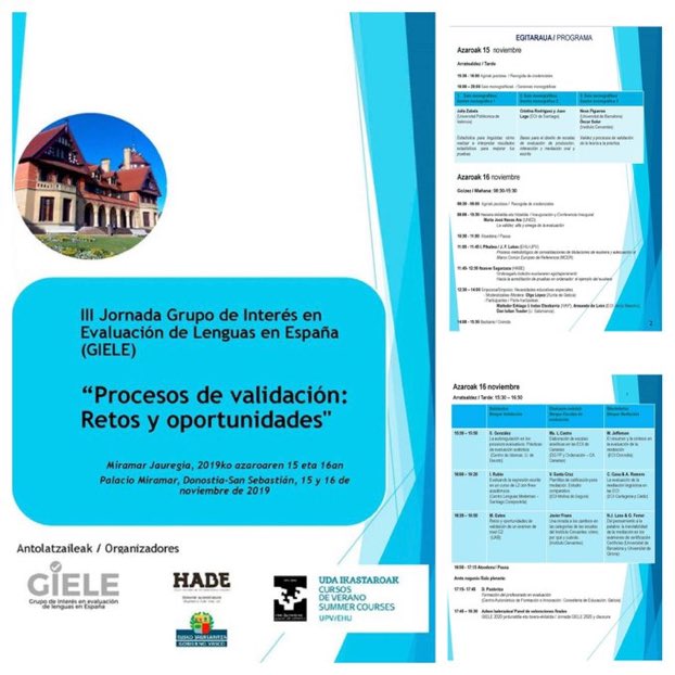 juzadel's tweet photo. #GIELE2019 Language testing in Spain https://t.co/nXEP5iEQ0w