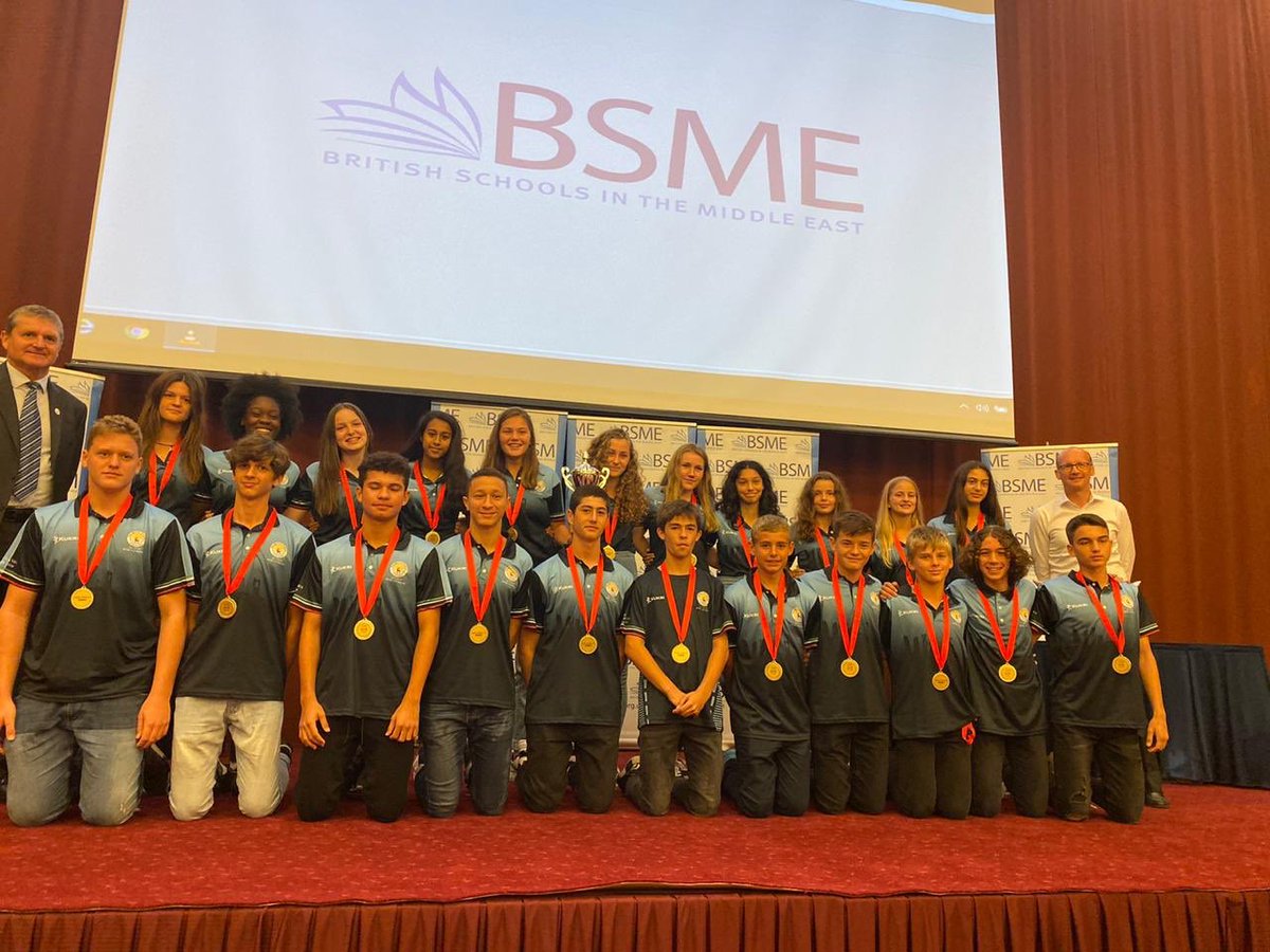 BSAKsports's tweet photo. Outstanding performances from @BSAKAbuDhabi have given them 1st Place Overall @BSMEorg U15 games for the fourth year running. #bsakmagic  #onlyatbsak https://t.co/HkdES0KIpl