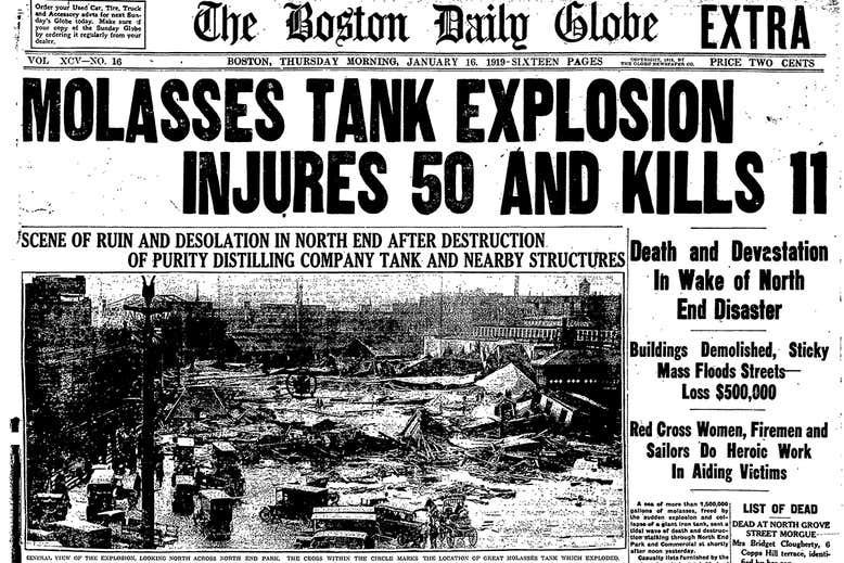 Williamson as The Great Molasses Flood of 1919 Seems cool, real messy up close. See also: Absolutely unbelievable