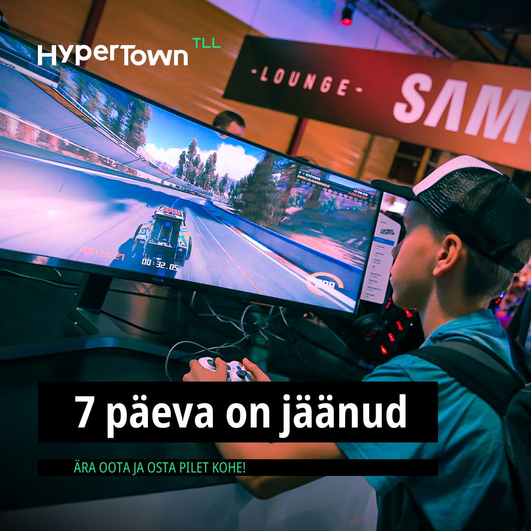 (ENG below)

HyperTown TLL on tulemas - üks nädal veel! 🤩
Ära oota ja osta pilet kohe!
👉hypertown.pro/ee👈
--
HyperTown TLL is coming - one week left! 🤩 
Don't wait and get your tickets now!
👉hypertown.pro👈