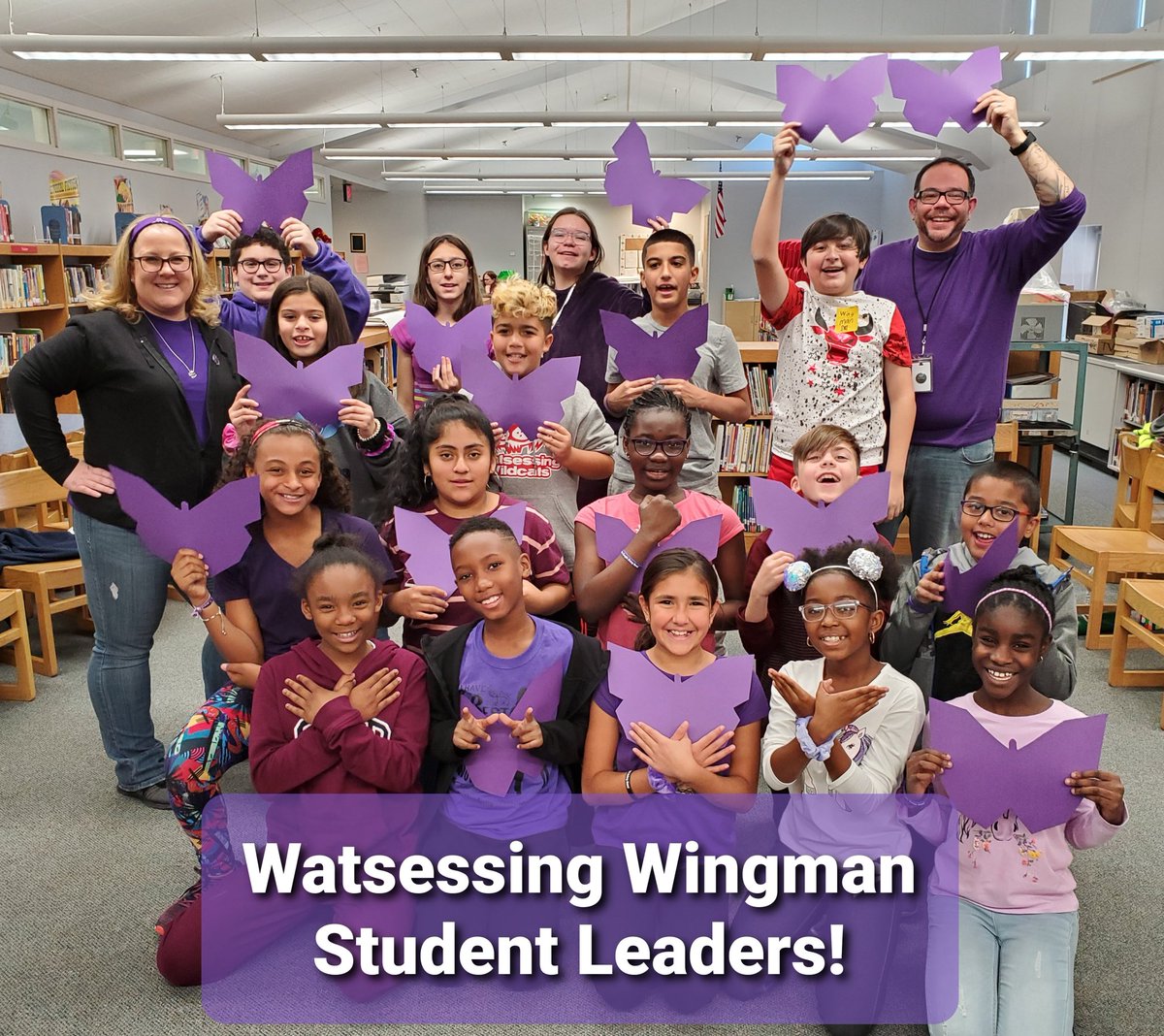 I am truly honored to be part of this amazing program! Our Watsessing Wingman Student Leaders are just simply the best! @DylanHockley @AsstSupBlmfld @GinaRosamilia #wingman #bethechange