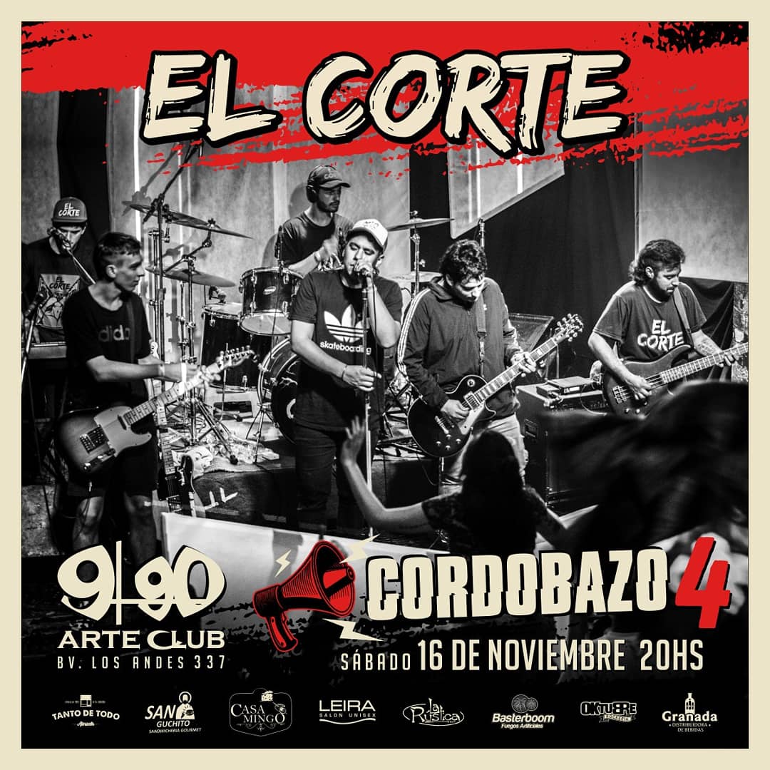 Esta noche hay #CORDOBAZO4 en <a href="/990arteclub/">@990arteclub</a>!

@elcorteof vuelve al festival a seguir presentando su disco debut "Grito del Alma", en horario ATP.

Últimas horas para adquirir tu anticipada a $400 en:

- <a href="/oktubre_cba/">Oktubre Rockerias</a>
- <a href="/edenentradas/">Edén Entradas</a>
- <a href="/alpogotickets/">Alpogo</a>

Puerta $450
