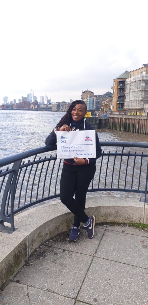 sheunolotu_oke's tweet photo. Out with the team this morning, connecting with people in my Constituency. Lovely turnout! Looking forward to getting voted in as the MP of Poplar & Limehouse. So much to deliver on. @THConservatives @Conservatives #sheunoke2019 #lovewapping #towerhamlet https://t.co/Y8VuloYfrN
