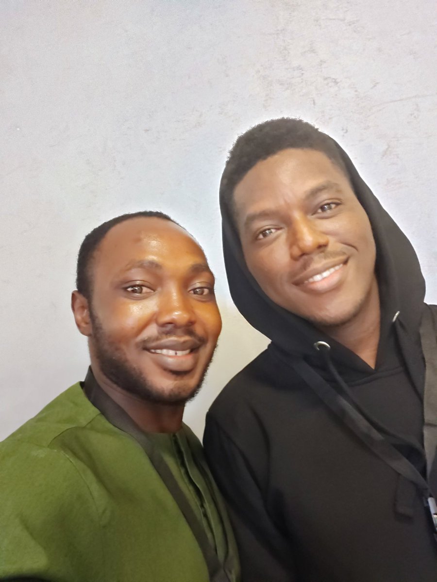 josiahoyahaya's tweet image. The coolest @NeoIghodaro and I at #LaravelNigeria