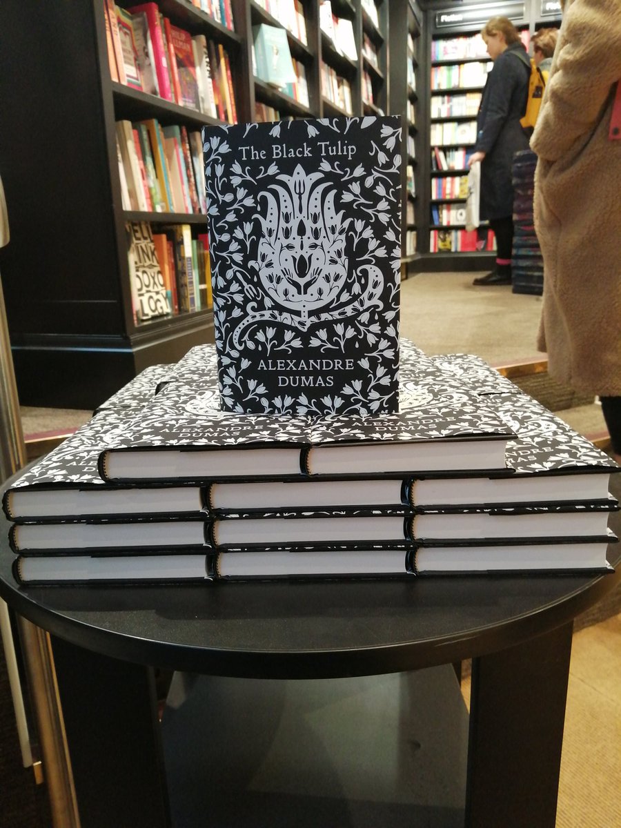 WAmsterdam7's tweet photo. Also to celebrate our 30th anniversary we have an exclusive edition of 'The Black Tulip' from @PenguinBooks designed by the amazing @CBickfordSmith. Exclusive to us and chock full of forbidden love, betrayal and tulips! https://t.co/LI8XGMu35u