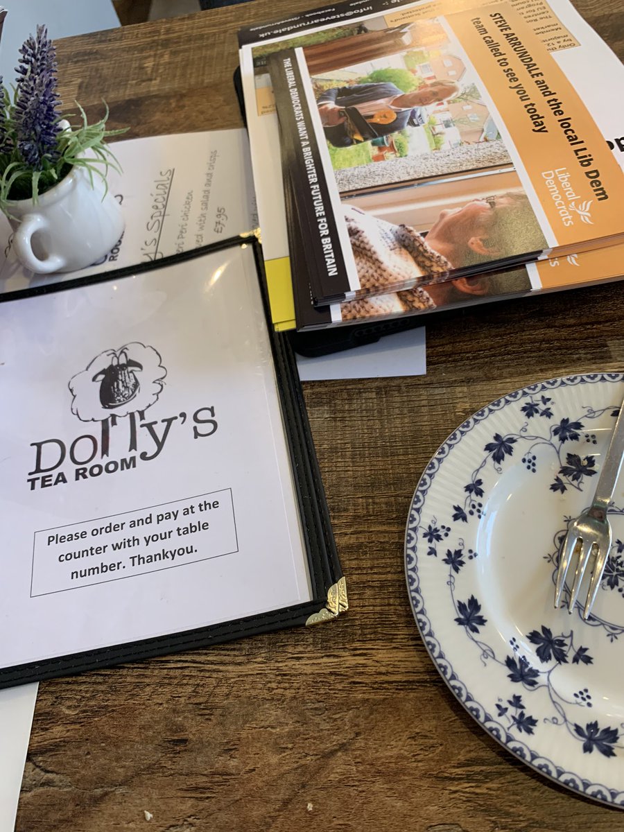 Nothing better after a great mornings canvassing in Roslin than a soup &amp; sandwich from Dolly’s Tea Room.