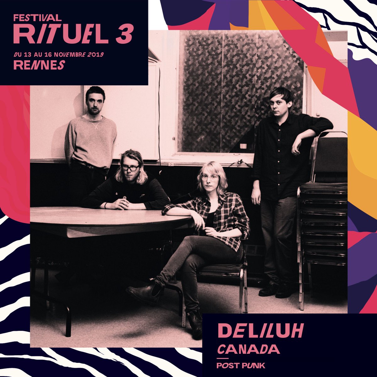 rituel111's tweet photo. Ce soir c'est notre Rituel de Clôture tant attendu 💥
Au programme, Deliluh, Die Wilde Jagd, Roe Deers et S Ruston, pour une soirée qui passera du post-punk à la techno, en passant par le krautrock ✨
Les préventes sont toujours par ici jusqu'à 21h00 👉 https://t.co/UcCTcvUur4 https://t.co/gkpbds24qE